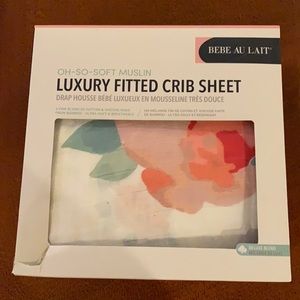 Bebe au lait Muslin Fitted crib sheet